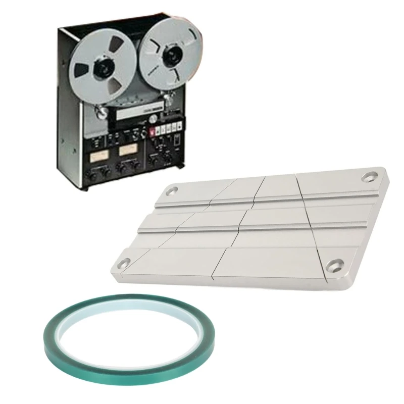 Tape Splicing Set, 1 4 10 Inch for Revoxsonido, Open Reel Tape Media Splicing Block for Full Track LX9A