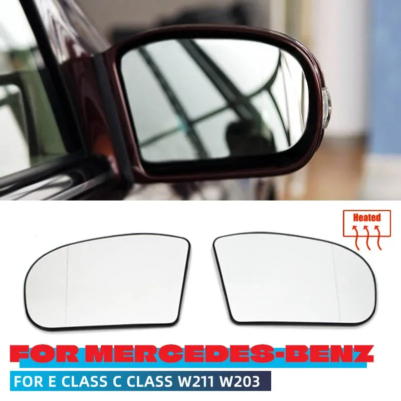 

Side Rearview Mirror Glass Heater Anti-fog Defrosting Door Wing Mirror Sheet For Mercedes-Benz E,C-Class W211 W203 01-07
