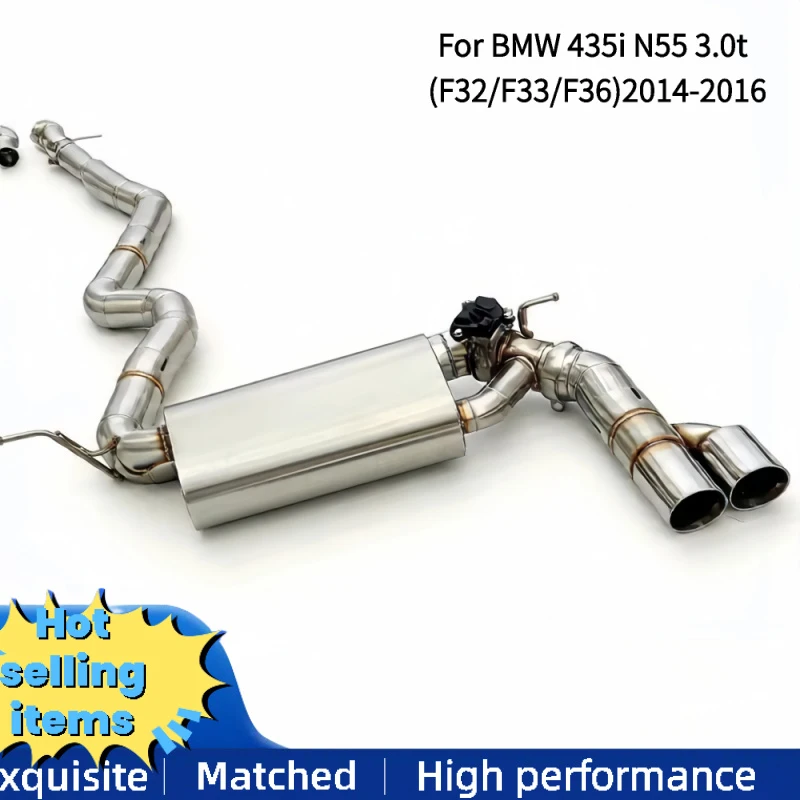 

Intelligent Valve Muffler Exhaust Pipes for BMW 435i N55 3.0t (F32/F33/F36)2014-2016 Catback Exhaust System with Exhaust Tips