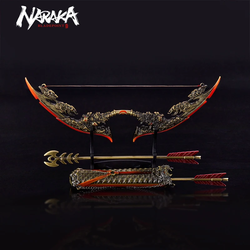 NARAKA: BLADEPOINT-modelo de arma de Metal, Colección Raikou Katana, periféricos para juegos, Wolf King's Fang Sword