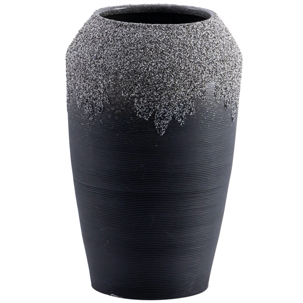 

Irregular Ceramic Vase Landing Chinese Zen ceramic large vase living room dry flower simple decoration pottery pot living room