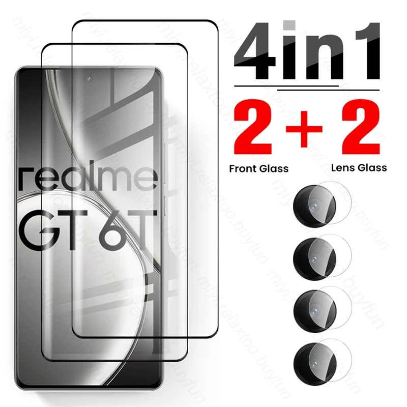 4To1 Camera Protective Glass For Realme GT 6T Realmi GT6T 6 T T6 5G 2024 RMX3853 6.78