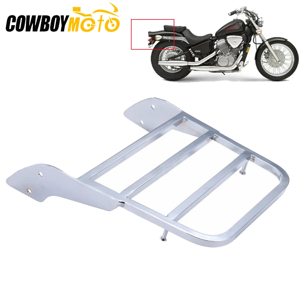 

Rear Sissy Bar Luggage Rack For Honda Shadow Steed VLX 600 1999 2000 2001 2002 2003 2004 2005 2006 2007 / Shadow VT750 C2 97-03