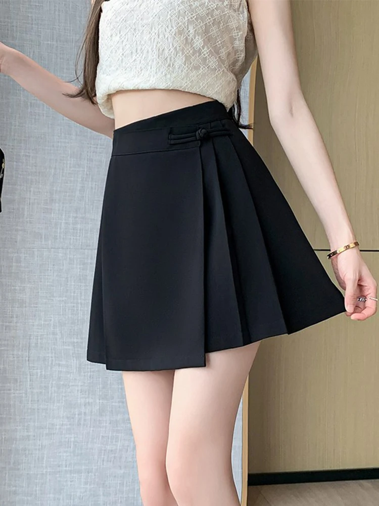 

Рекомендованная Эмили Клуд: Новая китайская юбка-костюм с высокой талией, А-силуэт, короткая юбка, женская юбка-обертка средней длины