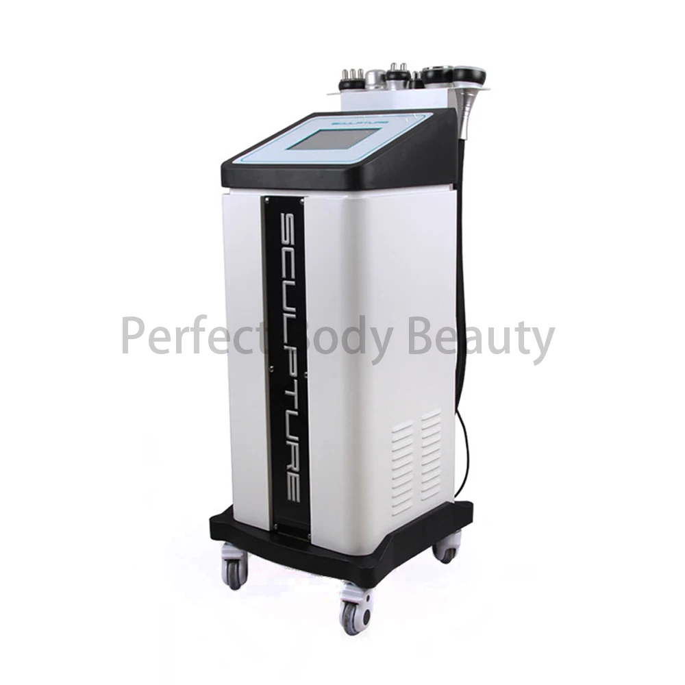 2023 New Professional 6 in 1 ultrasonic 40K cavitation fat explosion vacuum R handle cellulite removal 3D slimming machine