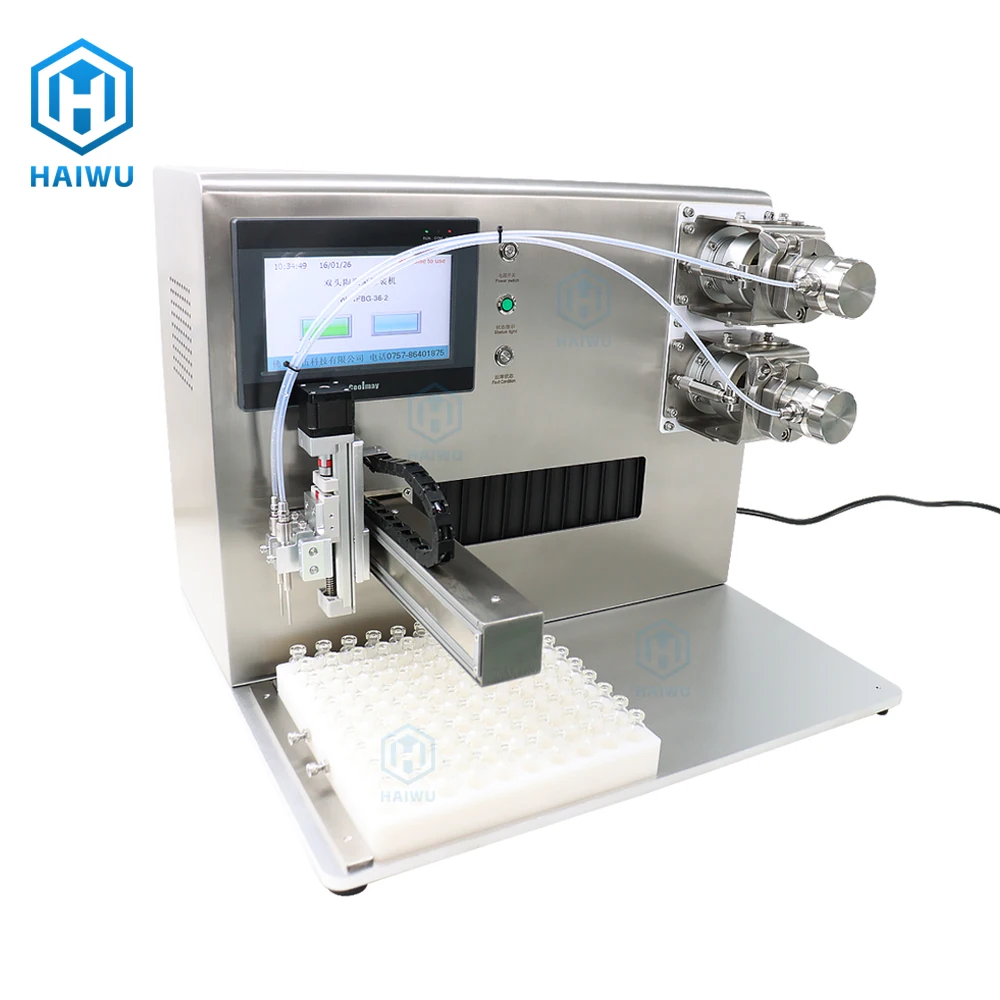 Semi Automatic Electric Ceramic Plunger Liquid Filling Machine for Small Vial Perfume Reagent Oil Glass Bottles