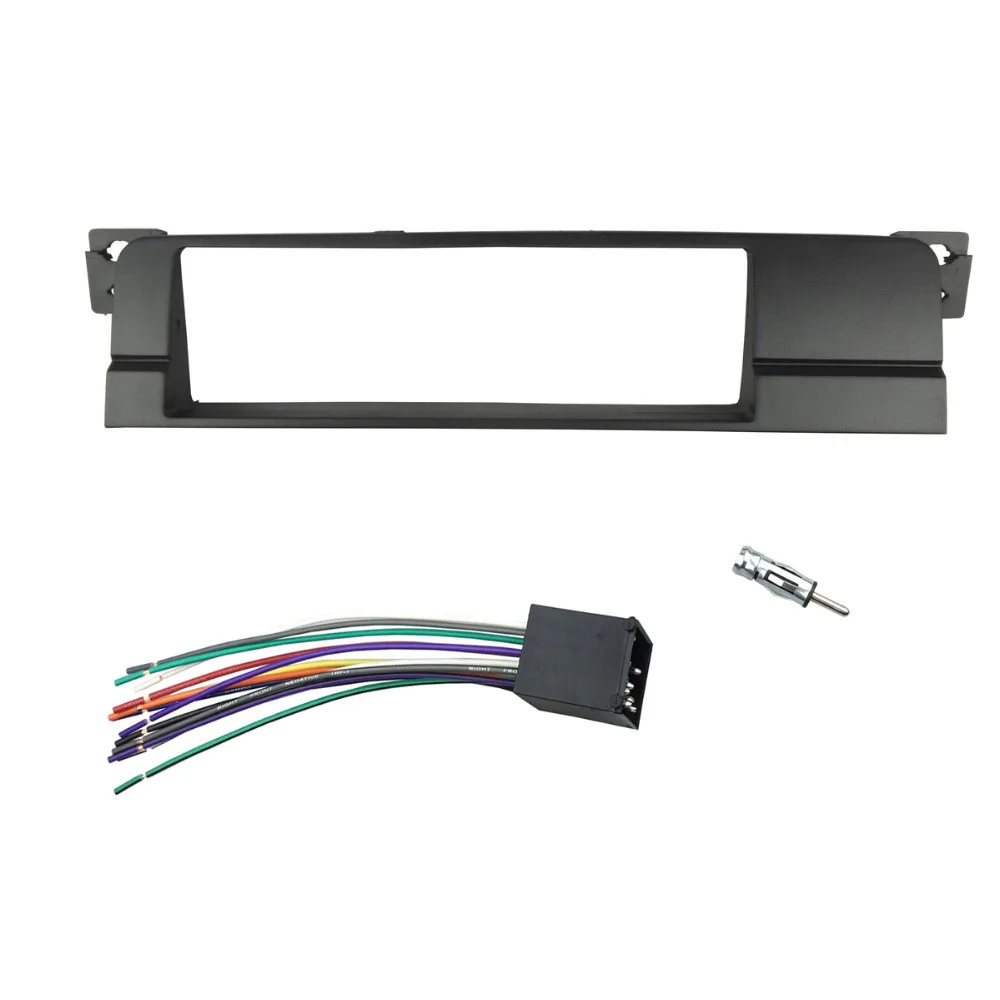 One or Double Din Radio Fascias for BMW 3 Series E46 1998-2005 DVD Stereo Panel Dash Mount Refitting Trim Kit Frame CD Bezel
