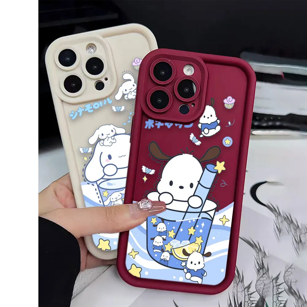 Cartoon Pochacco Cinnamoroll Hello Kitty Phone Case For Oneplus 11 10R 8T NORD CE 4 LITE ACE 2 3 Google PIXEL 7 8 7A 8A 9 Case