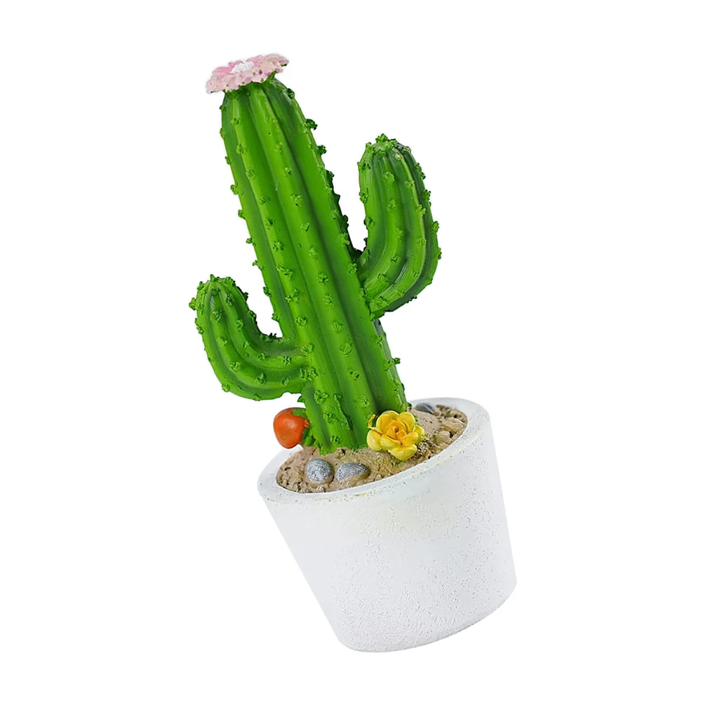 

Simulation Cactus Ornament Plant Potted Indoors Artificial Bonsai Home Decor Office Fake