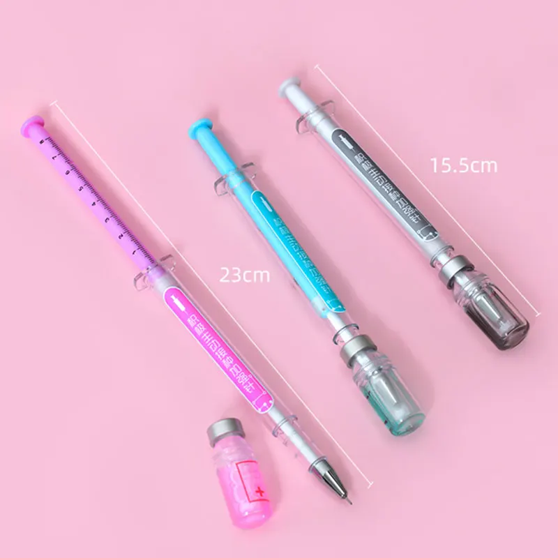 Simulação Agulha De Vacinação Ativa, Seringa Neutra, Modelagem Gel Canetas, Presente Do Estudante, 36Pcs