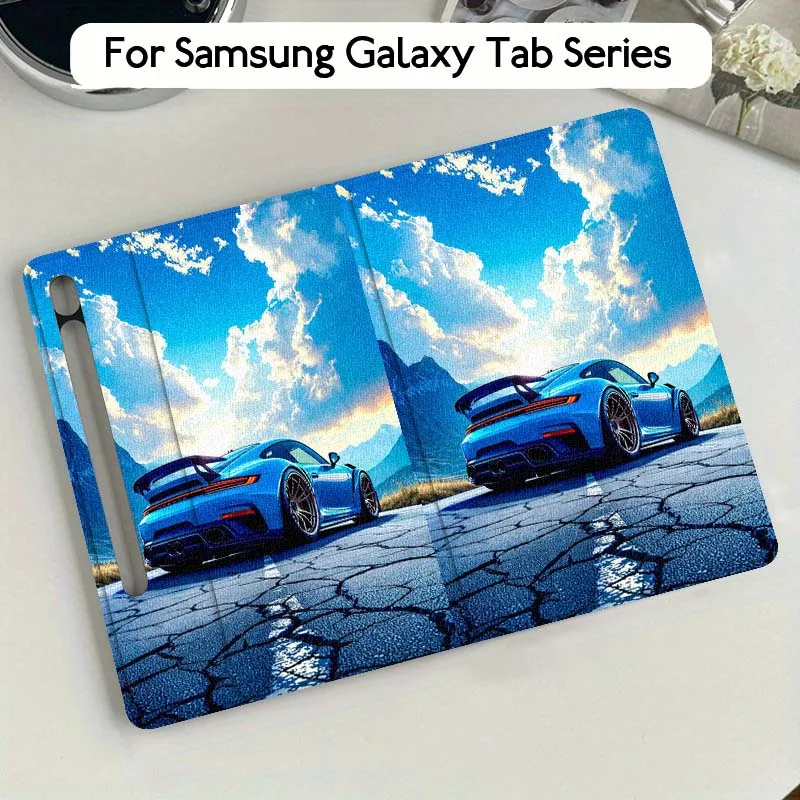 

Car Art Popular Cool For Samsung Galaxy Tab S9 S10 S6 S7 S8 FE Plus Lite Inch Foldable Cover Tablet Case