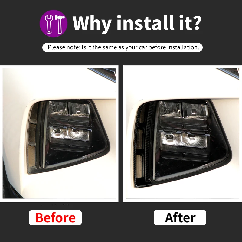 For Hyundai Tucson NX4 2021 2022 2023 2024 Hybrid N Line ABS Car Front Fog Lamp Trim Cover Stickers Exterior Accessories