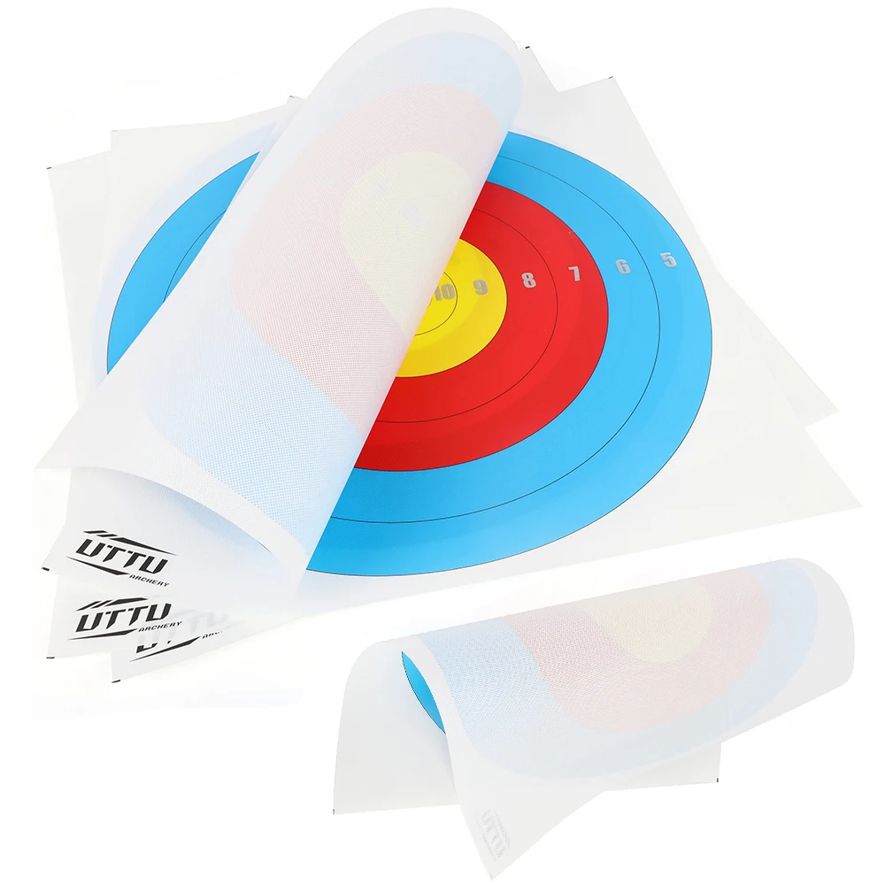 

10pcs Target Paper Non-Woven Bow Arrow Competition Target Standard for Recurve Compound Bow Hunting Shooting Practice Training