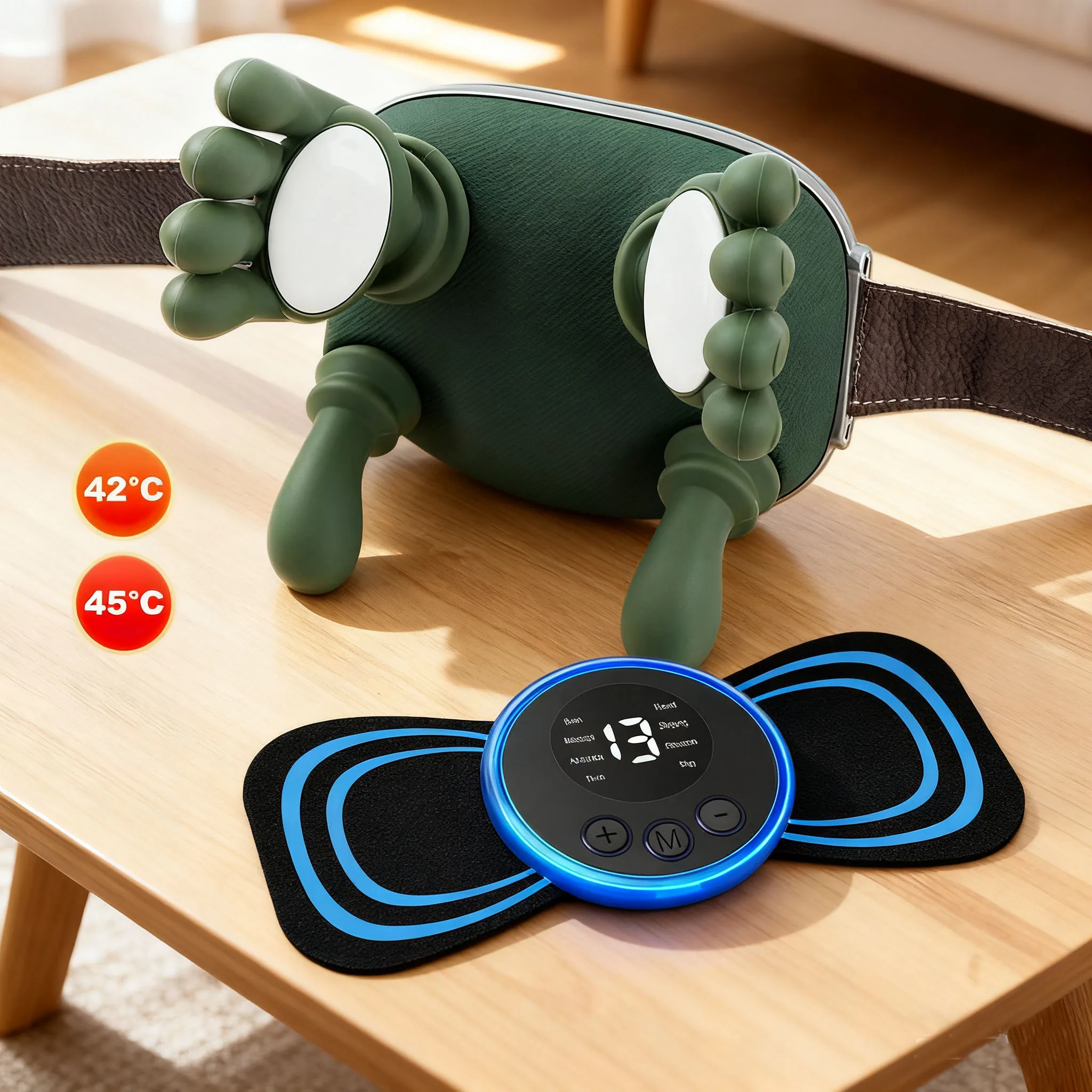 

Беспроводной бионический массажер для пальцев, шеи, плеч, с подогревом шиацу, шейный трапециевидный массажный шаль для шеи, инструмент для массажа шеи