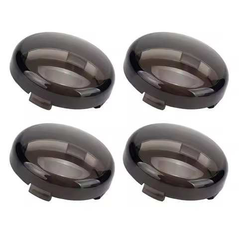 4Pcs LED Turn Signal Indicator Smoke Lens Cover Front Rear for Harley Dyna Softail Sportster 883 1200 Fatboy