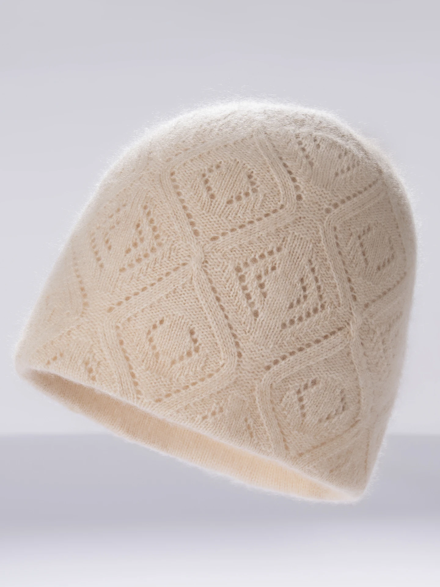 women's-cashmere-knitted-hat-autumn-winter-fashion-diamond-hollow-soft-comfortable-warm-all-match-ear-protection-double-layer