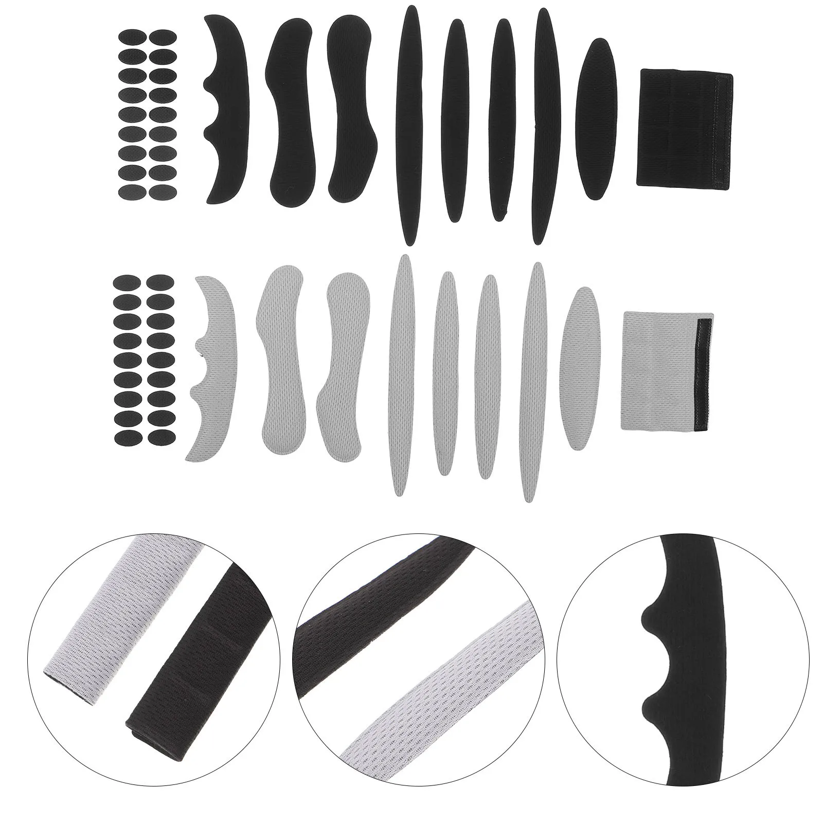 مجموعتان من بطانة الدراجة، وسادة بديلة من الإسفنج قابلة للتنفس لركوب الدراجات النارية، تأثير ممتص للعرق