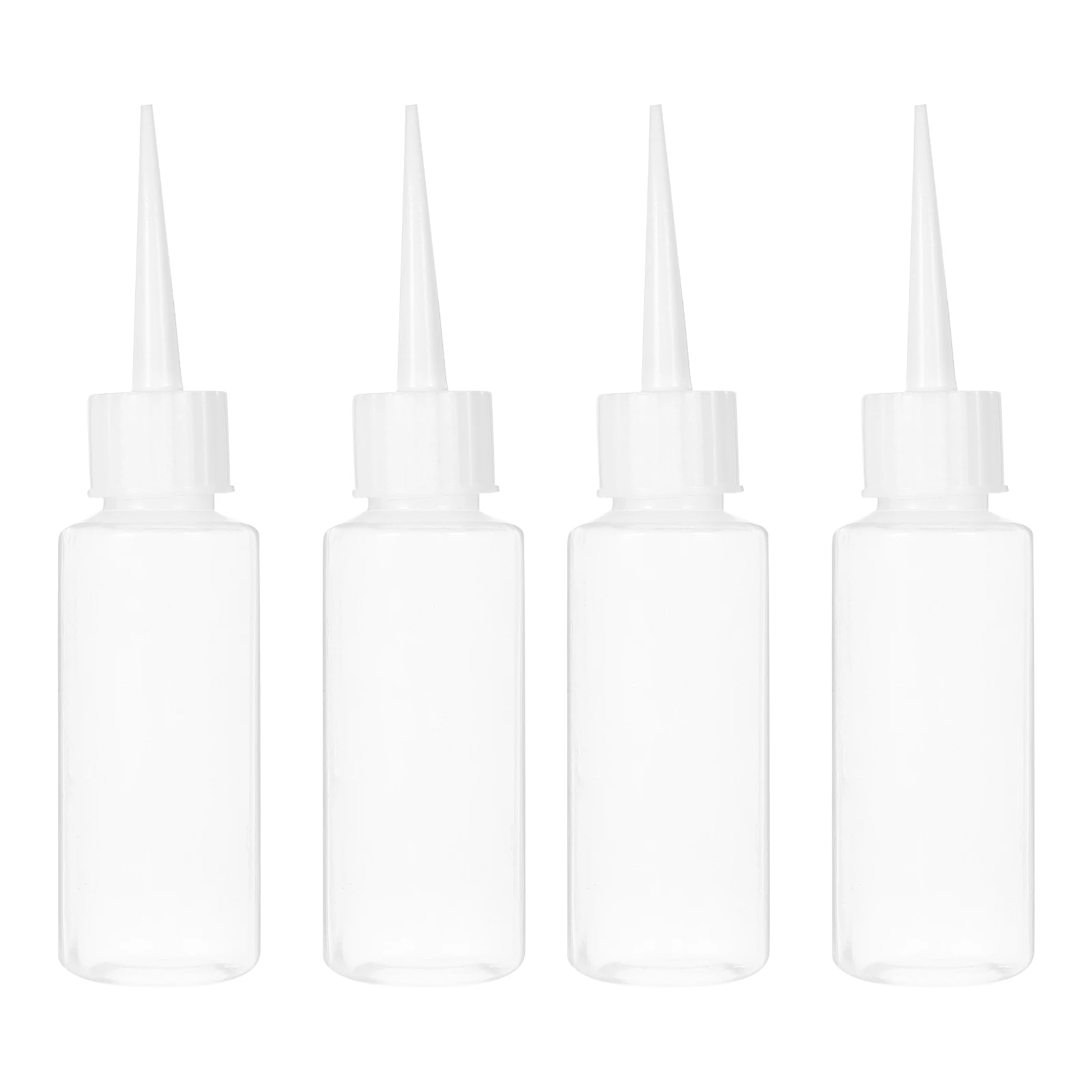 

Empty Storage Bottles 4pcs 50ml Plastic Glue Bottles Screw-On Lids Squeeze Liquid Ink Oil Dropper Bottles Pigment Container