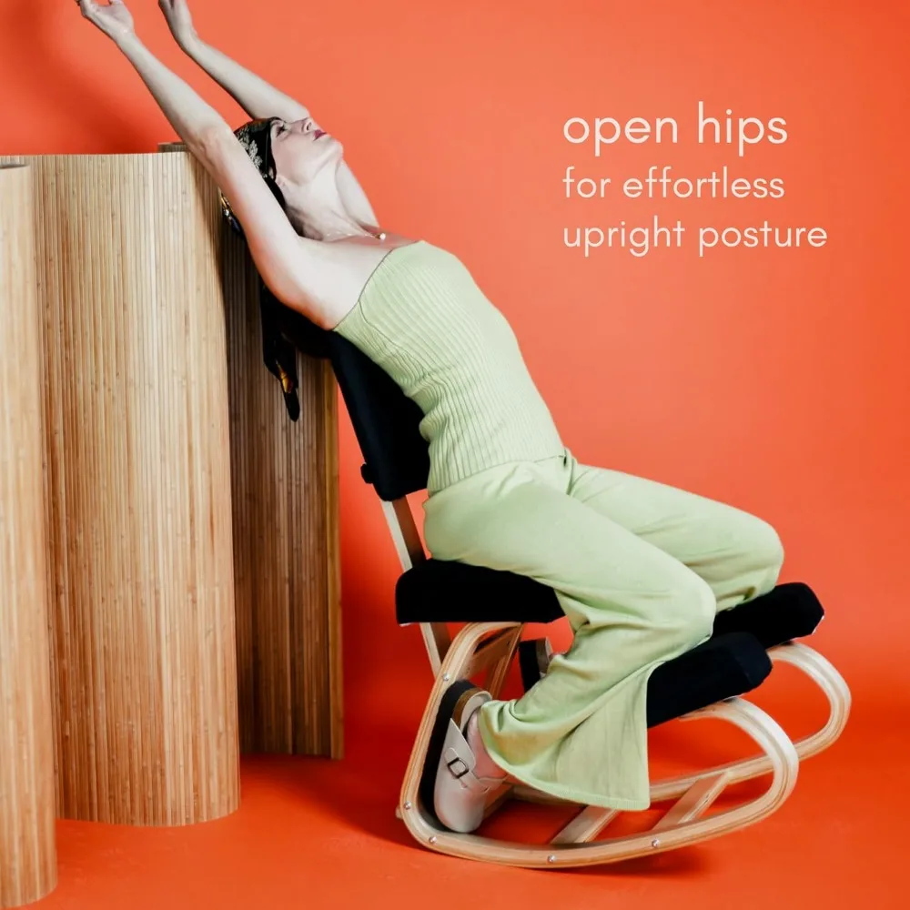 كرسي ركوع أنيق من إيست آستن، دعم الموقف كرسي ركوع مريح مريح، تخفيف آلام الظهر الطبيعي، الأفضل لـ p