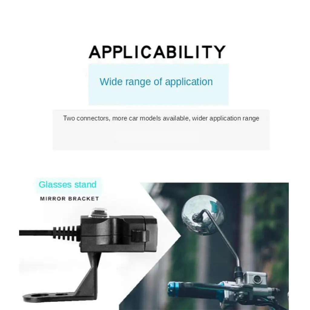 

Motorcycle Dual USB Charger Socket Quick Disconnect Outlet with Switch Waterproof Mount for Phone