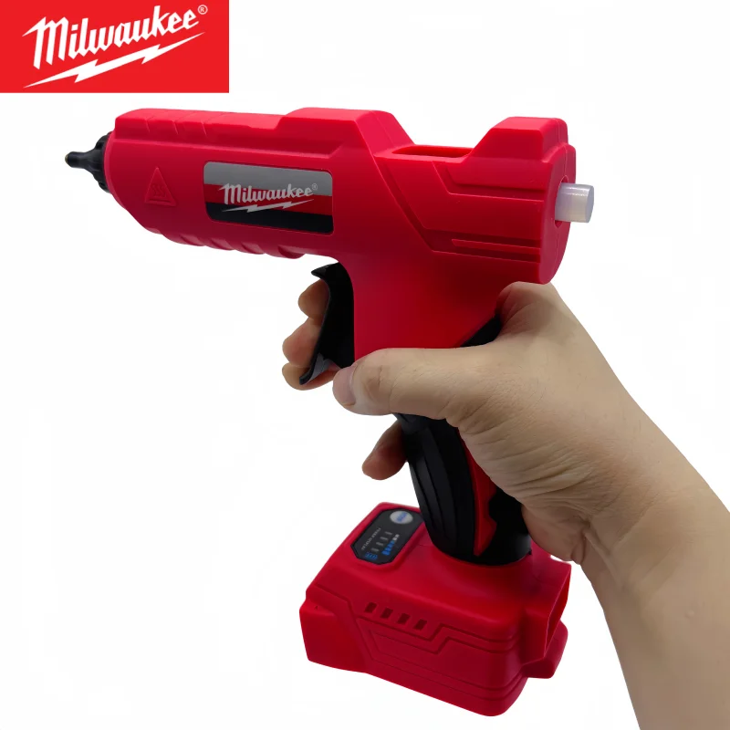 

Milwaukee Electric Hot Melt Glue Gun 18V Li-ion Battery DIY Hot Melt Glue Gun For Packaging Decoration Fit Milwaukee 18V Battery