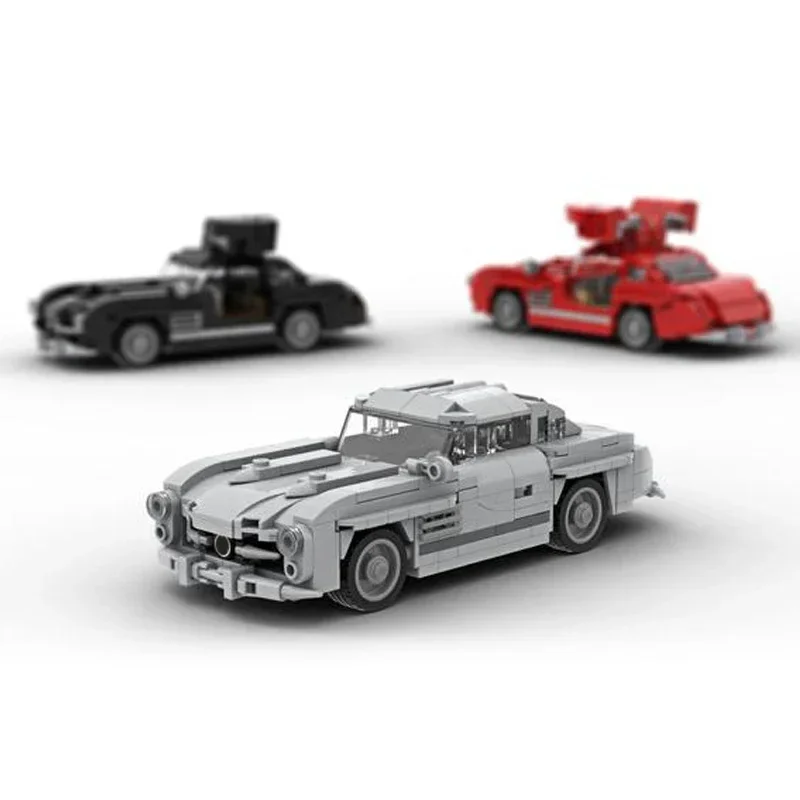 Moc Mattoni da costruzione Città Supercar Modello Velocità 300 SL Tecnologia Blocco modulare Regali Giocattoli per bambini Set fai da te Assemblaggio