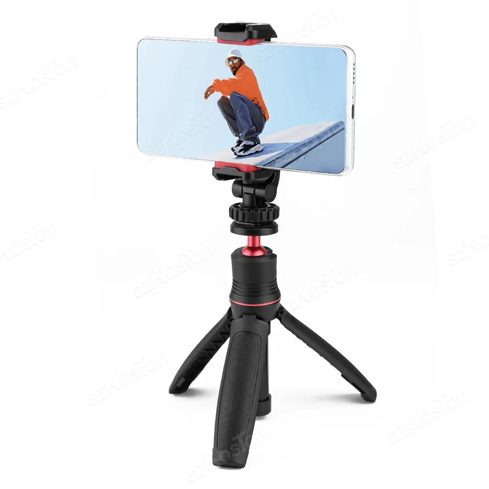 Phone Holder Mount Clamp Clip Horizontal and vertical Shooting for Smartphone Cold Shoe Mount Video Light Mic Smartphone