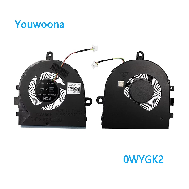 New ORIGINAL Laptop Cpu Cooling Fan For DELL Vostro Inspiron 3480 3493 3481 5493 5494 P89G Latitude 3490 0WYGK2