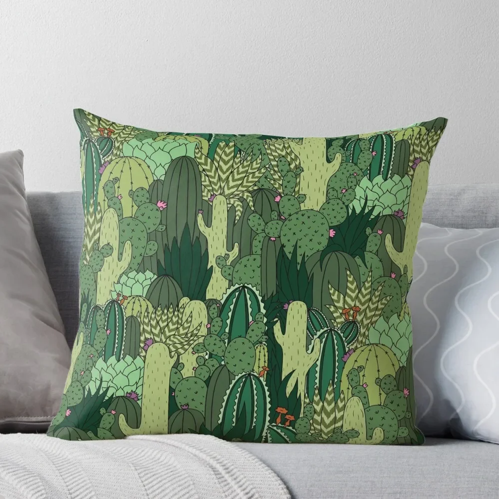 

Cactus Pattern Throw Pillow christmas pillowcases Plaid Sofa ornamental pillows