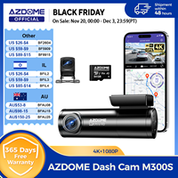 AZDOME M300S Dash Cam 4K+1080P Car Rear Camera Dash Cam 800MP Lens Built-in GPS WIFI Car DVR Voice Control Night Vision 후방카메