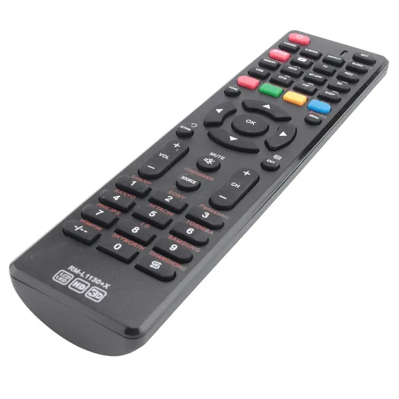Control Remoto Universal para TV - RM-L1130 +X, Compatible con AKIRA, AOC, BBK, ELENBREG, PRIMA, OPENBOX, THOMSON, DAEWOO, JVC Smart TV, RM-L113