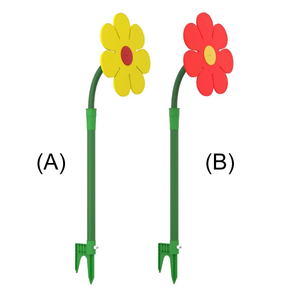 رش دوار الشمس 360 ° مرشات الأقحوان الراقصة المضحكة القابلة للدوران، رشاشات العشب الراقصة على شكل زهرة الشمس لسقي حديقتك
