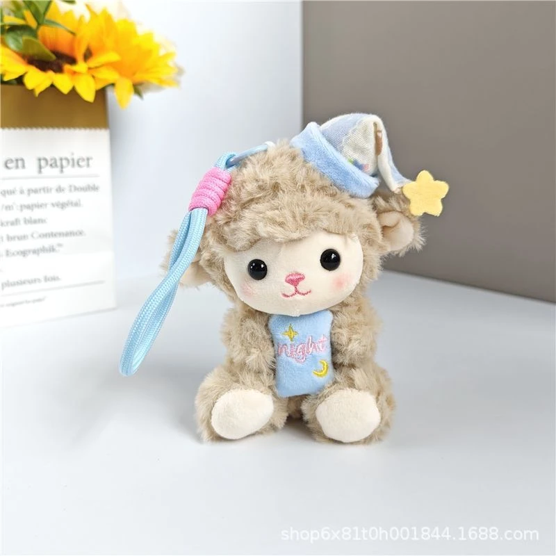 2026 Kawaii Little Sheep Book Bag Pendant Doll Doll Keychain Backpack Small Pendant Birthday Gift for Girls - view 4