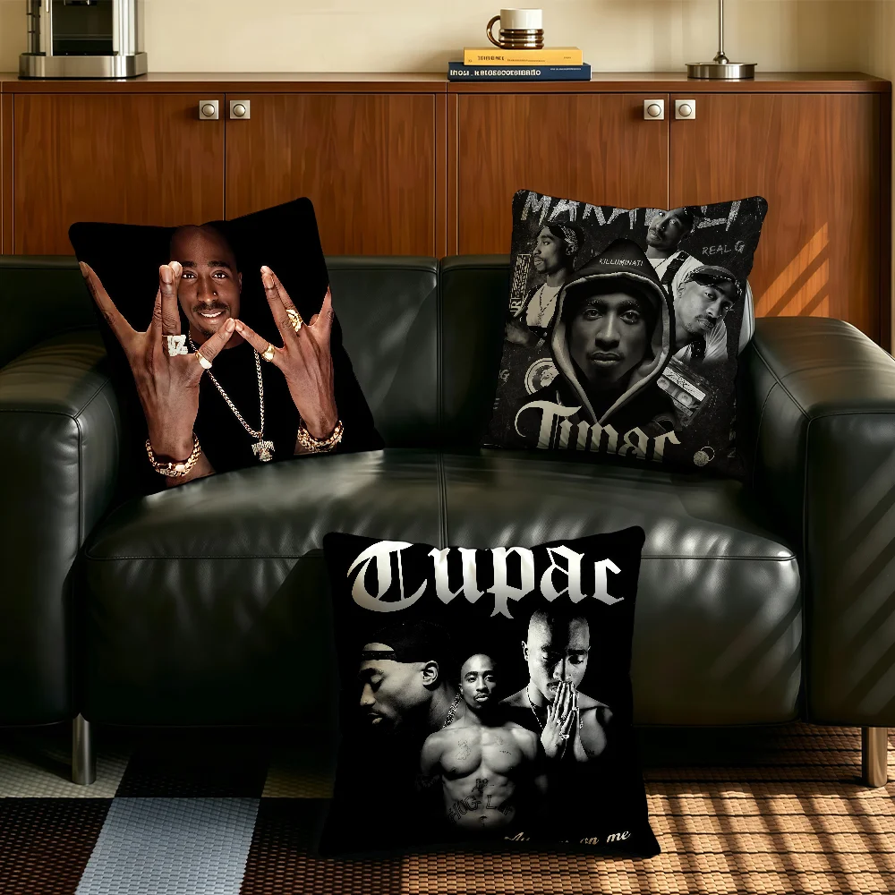 Singer T-Tupac S-Shakur cushion cover Comfortable Decorative For Bedroom Living room Dormitory Picnic and Holiday Decoration