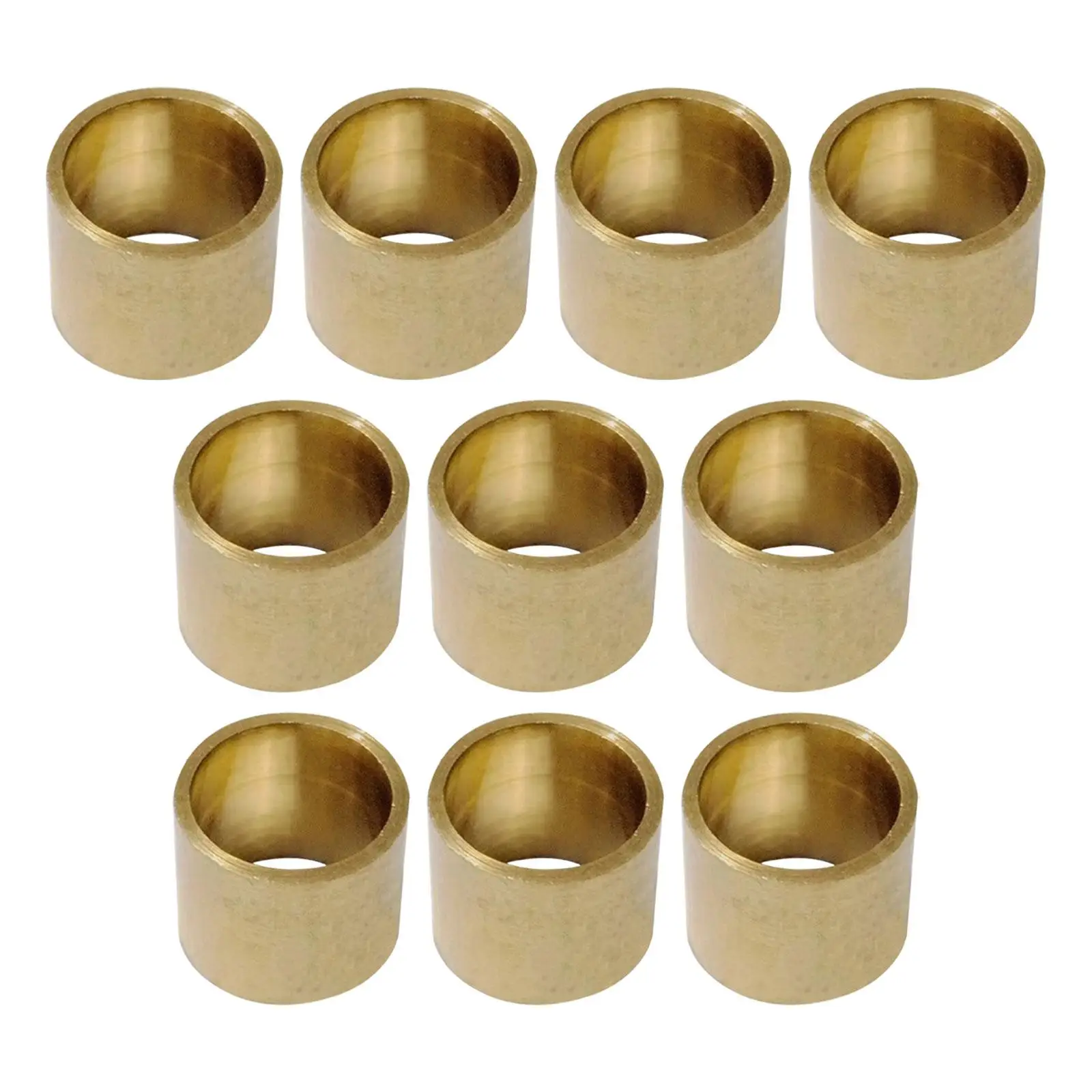 

10x Brass Pool Cue Ferrules Billiard Corner Copper Hoops for Games Sports