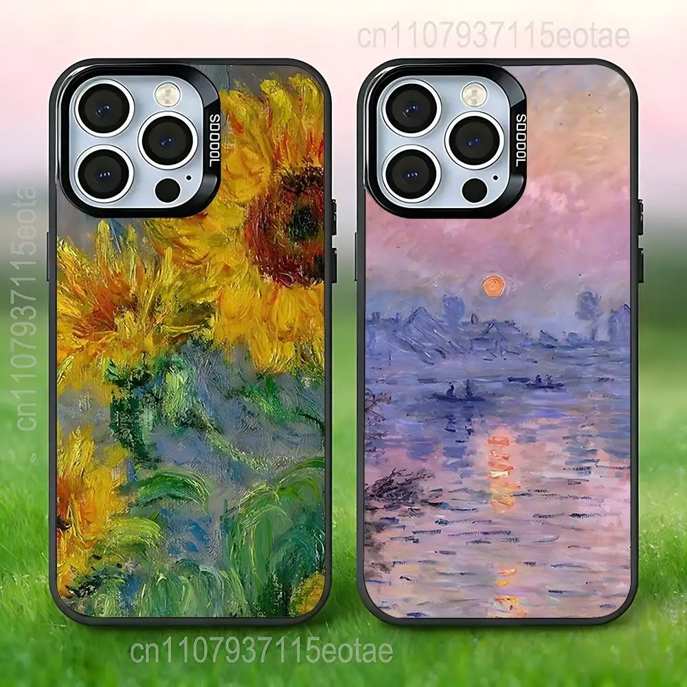 

Claude M-Monet Paintings Phone Case For iPhone 17,16,15,14,13,12,11,Pro,Max,Plus,E,Air,Mini Anti Fall Black Bumper