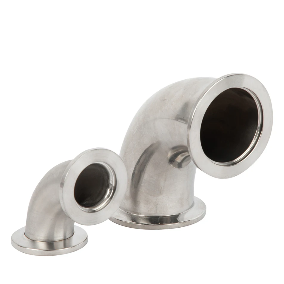 

KF 90degree Elbows SS304 Stainless Steel ISO-KF flanges elbow NW/KF Standard 90° Elbow KF16-F50 SS304 High vacuum Fittings Elbow