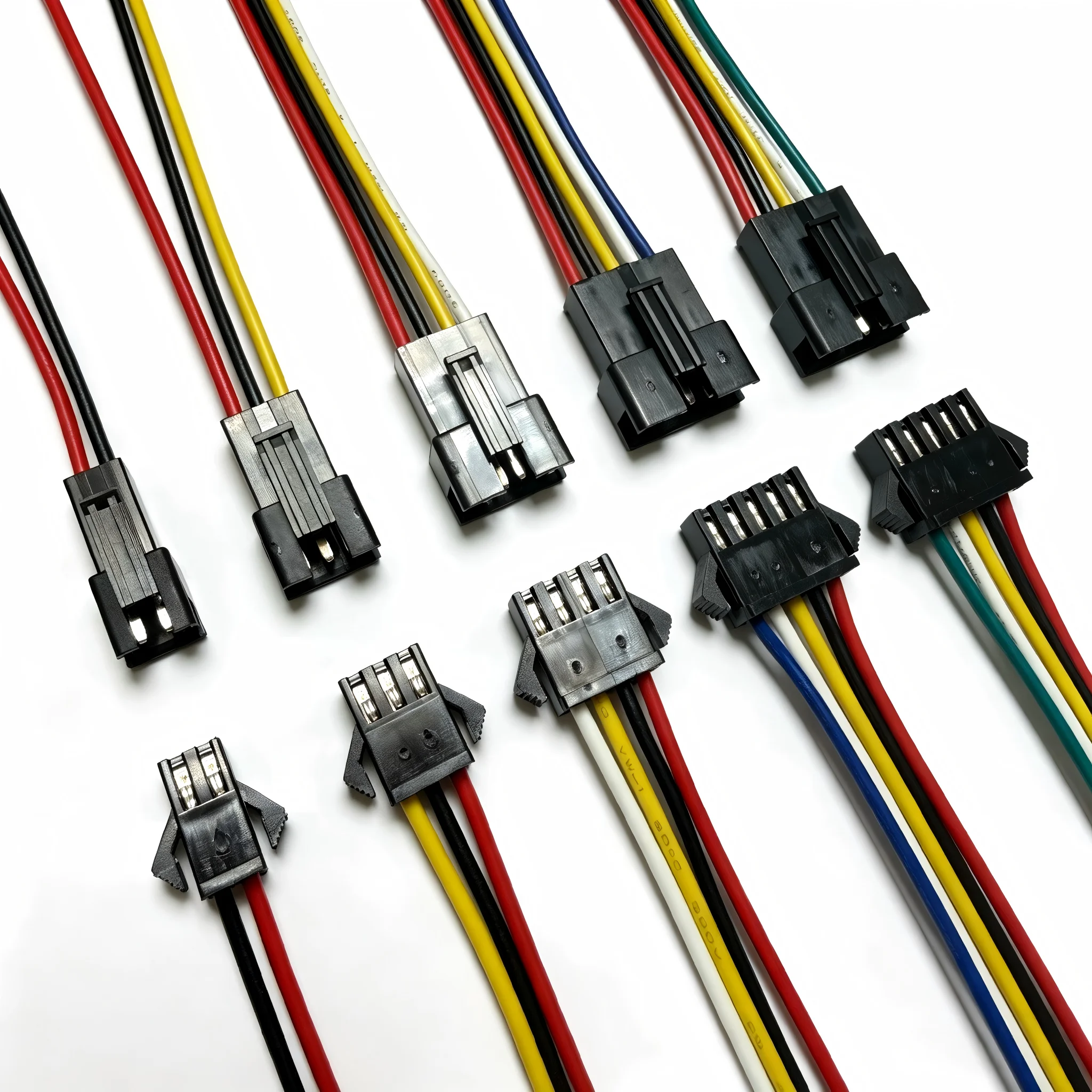 5/10Pairs SM JST LED Connector Cable 2/3/4/5/6 Pin Plug Socket Male Female Wire Connector For RGB RGBW LED Strip Light Adapter