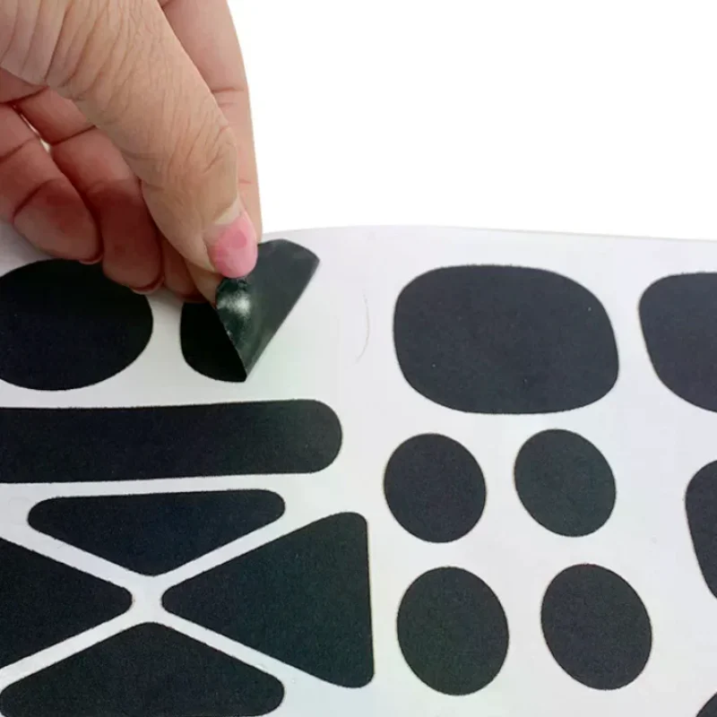 رقعة إصلاح قماش ذاتية اللصق باللون الأسود العالمي (قطعتان) - إصلاح فوري بدون قطع للسترات والمعاطف السفلية #1