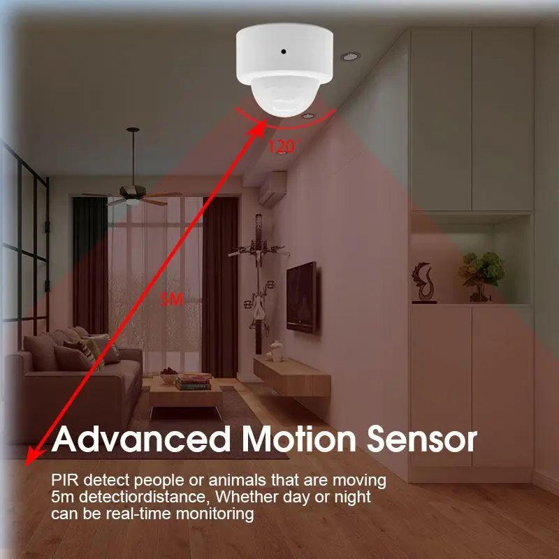 EWeLink Zigbee Smart PIR Motion Sensor Wireless Human Body Movement Detector Remote Control Infrared Pir Presence Security Alarm