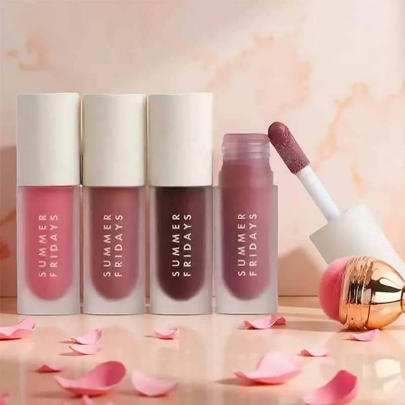 New Fashion Luxury Summer Fridays Balsamo per labbra Idratante Levigante Labbra morbide Cosmetici Zucchero rosa Vaniglia Beige Trucco Cura delle labbra