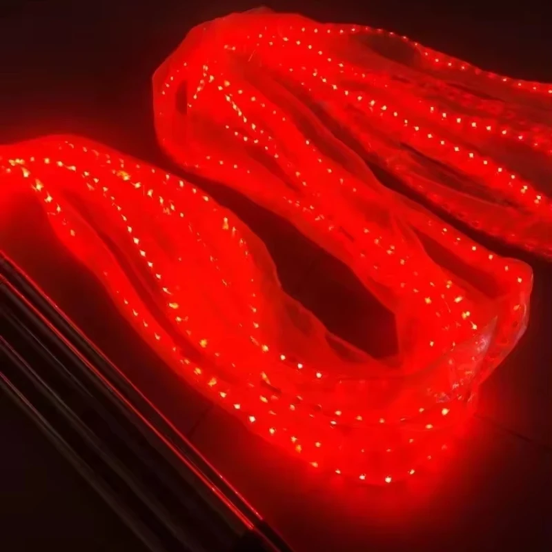 Led الانارة اللون الصالة الرياضية أشرطة APP توهج عن بعد الدعائم LED الجمباز الإيقاعي الرقص الشرقي الرقص الشرقي قابلة للشحن المرحلة الدعامة