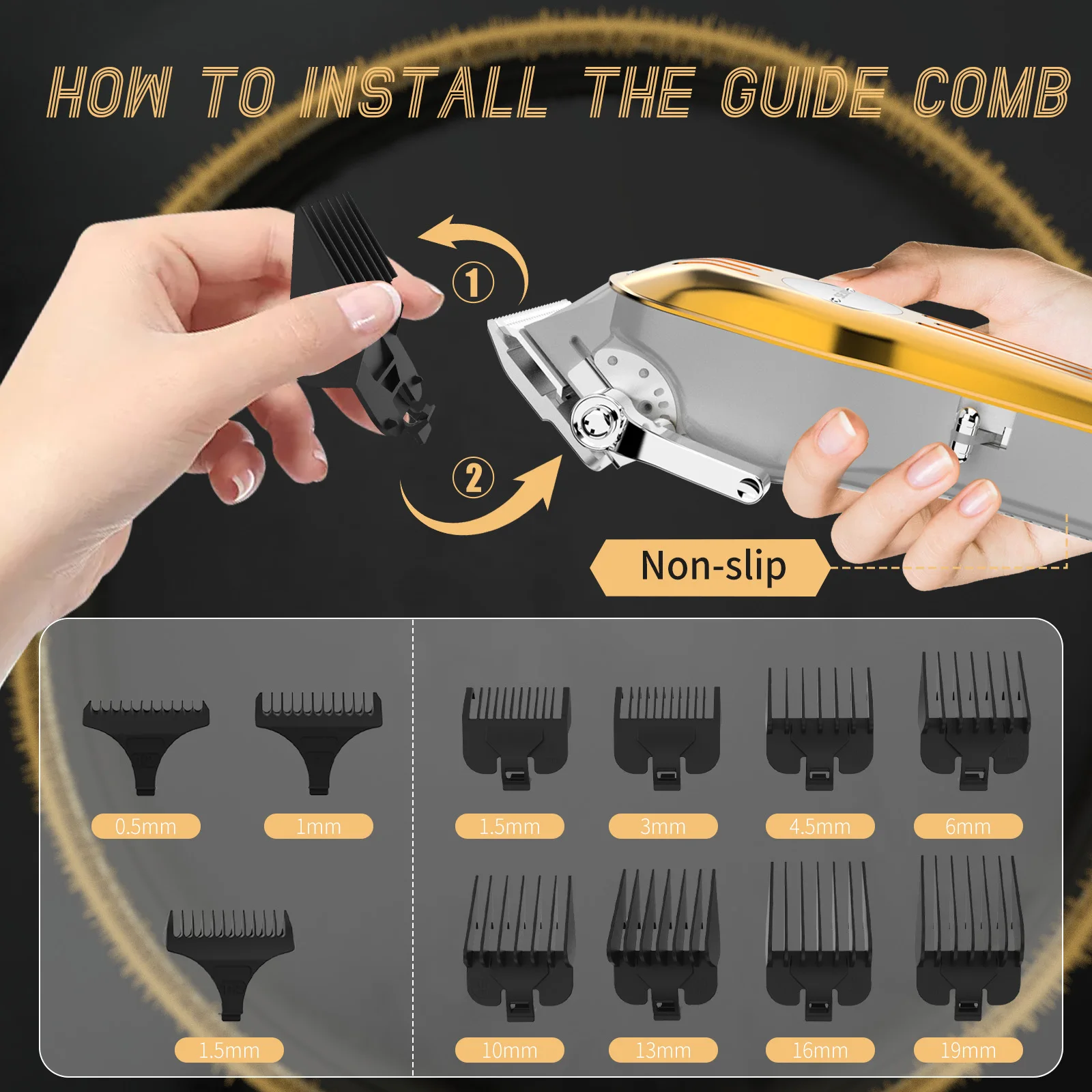 Sejoy Professional Combo Kits Hair Clipper Electric Hair Trimmer kits For Men Rechargeable Cordless Haircut Machine for Barber