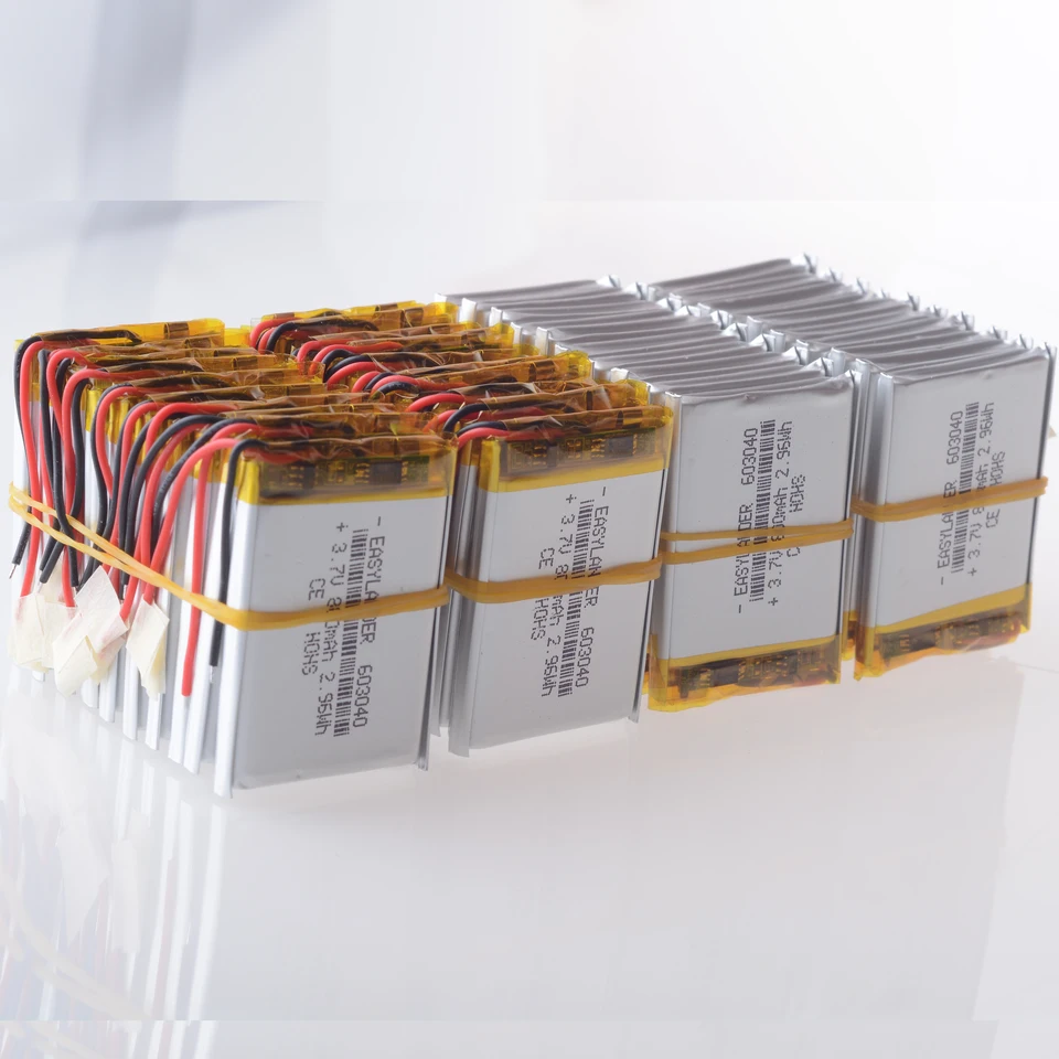 3.7V 800mAh 603040 Rechargeable Lithium Li-ion Polymer Battery for