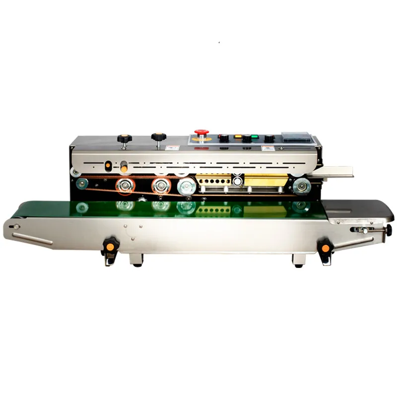 Latest Design Dry Ink Roller FR1000 Sealing Machine With Digital Counter, Dry Ink Roller Plastic Film Sealer