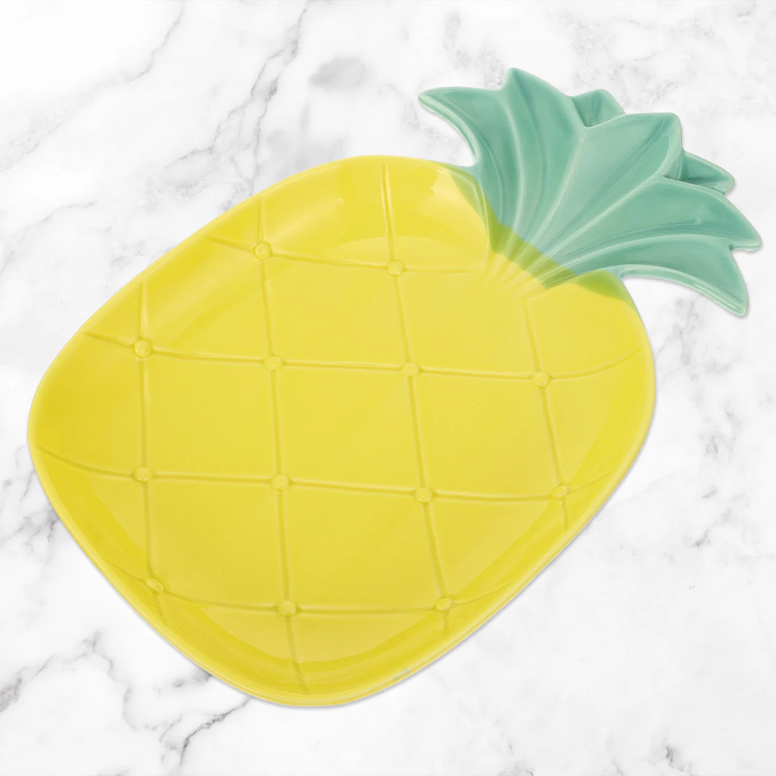 

Creative Kitchen Tableware Ceramic Pineapple Bowl Adorable Salad Fruit Dish Home Restaurant Use Pineapple Salad Bowl