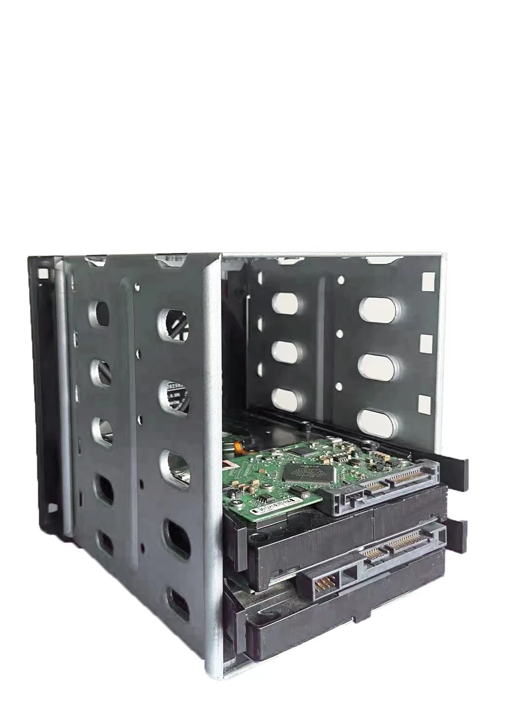 Hard disk cage chassis 3 CD-ROM drive to 5-digit 3.5-inch shockproof bracket desktop external box NAS black group glow