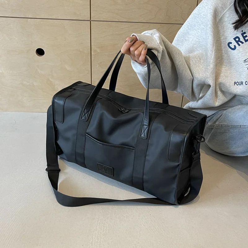 Sac de voyage de grande capacité qui peut être porté ou transporteur, bagages à la mode, sac à main rétro, séparation sèche et humide, sport et Fitness