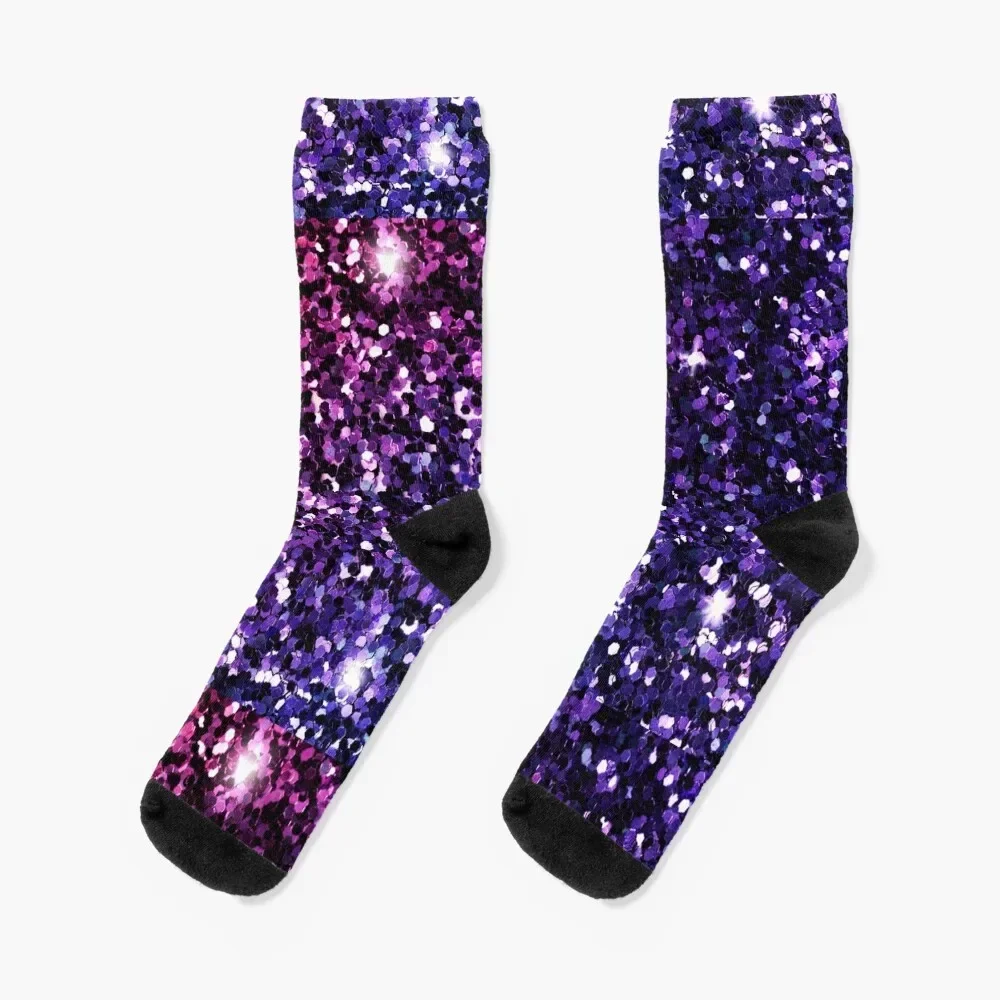 Purple Ombre Stardust Socks sports stockings Rugby Socks Ladies Men's