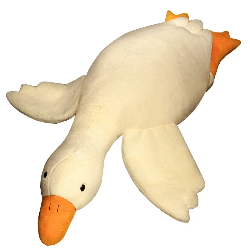 

Big white goose cute pillow big goose tummy goose duck hugging pillow doll girl sleeping bedside waist rest leg pillow